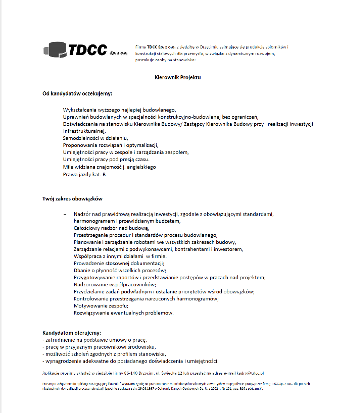 Kierownik Projektu